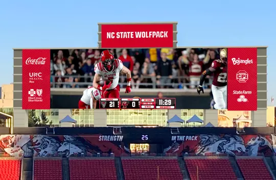 Coming soon! New Videoboard for Carter-Finley Stadium