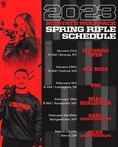 NC State Spring Rifle Schedule