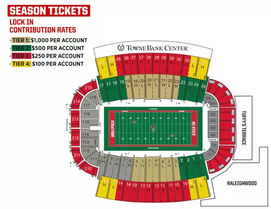 Football Lock In Seating Map 9922