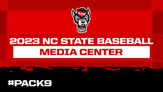 2023 NC State Baseball Media Center Header