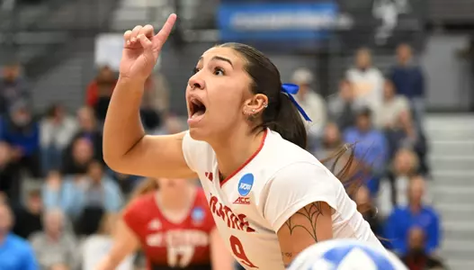 during NCAA Division 1 Women’s Volleyball Championship at Horejsi Family Volleyball Arena Friday, Dec. 6, 2024 in Lawrence, Kan.