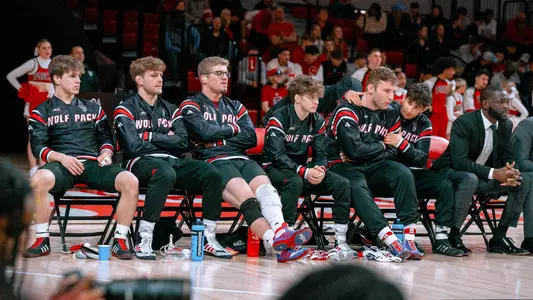 Wrestling Bench vs. Cornell (Feb. 16, 2024)