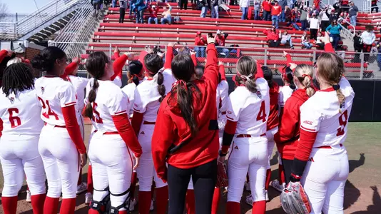 Softball Team after 10th Straight Win -- vs Cleveland State 2/24/24