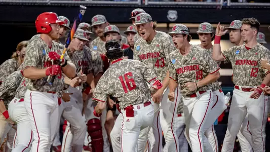 NC State after Serrano HR in G3 of Athens Super Regional 6/10/24