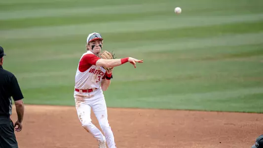 Brandon Butterworth Fielding during G2 of Athens Super Regional 6.9.24