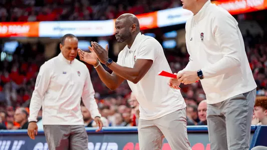 Kareem Richardson coaching at Syracuse