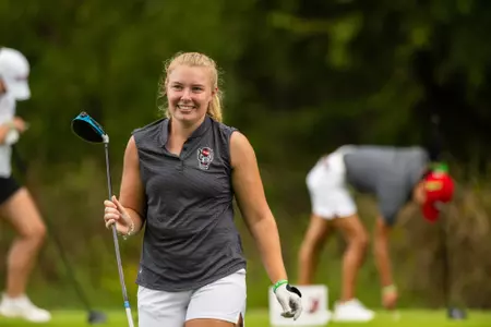 Fayetteville, AR - October 02, 2023 - NC State Womens Golf at Blessings in Fayetteville, AR. Photo by Gunnar Rathbun for NC State Athletics