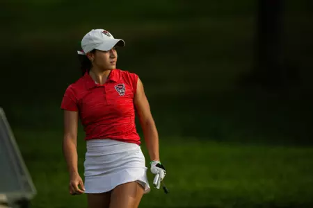 Fayetteville, AR - October 02, 2023 - NC State Womens Golf at Blessings in Fayetteville, AR. Photo by Gunnar Rathbun for NC State Athletics
