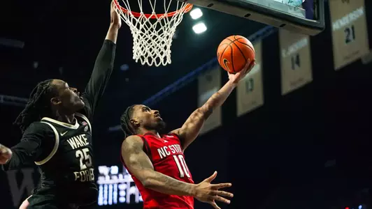 Marcus Hill layup at Wake Forest