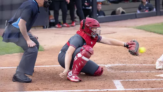 Hannah Church catching at UNC 4/17/25