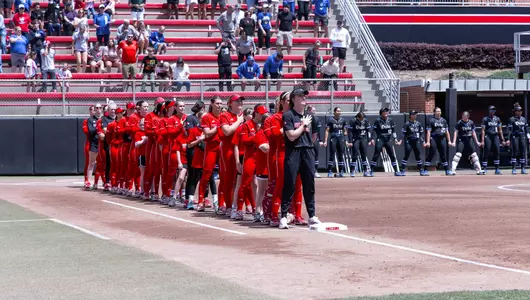 Softball during national anthem vs Duke 4/27/25