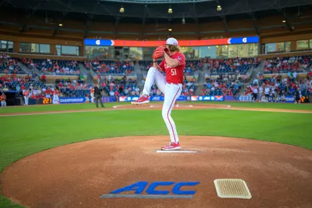 Dom Fritton Pitching at ACC Championships