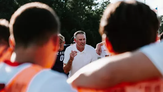 MSOC20250821 Marc Hubbard pregame huddle