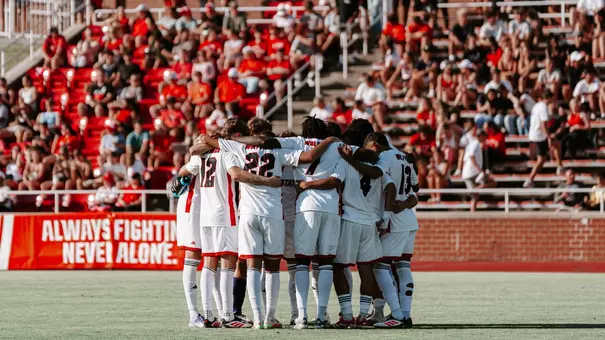 MSOC20250821 team huddle vs. queens