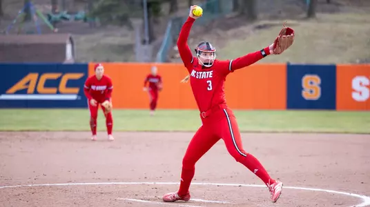 Morgen Talley pitching at Syracuse 3/29/26