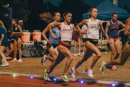 Kate Putman running at Duke Twilight