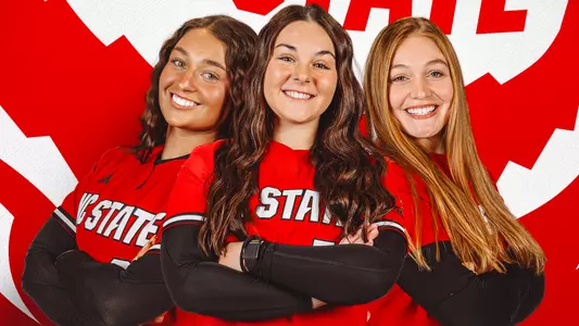 Charli Orsini, Kendall Simmers, Hannah Church - Softball Media Day 2026