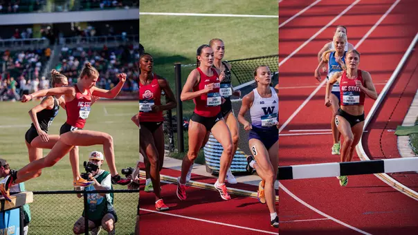 Angelina Napoleon, Sadie Engelhardt & Kate Putman - 2026 NCAA Outdoor Track & Field Championships Semifinal day