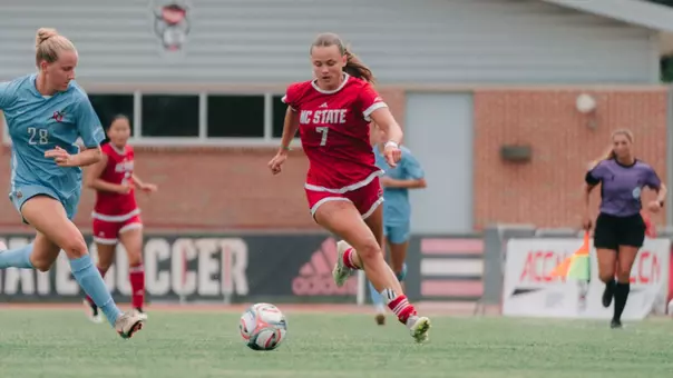 Erica Roberts during NC State's exhibition match against Liberty