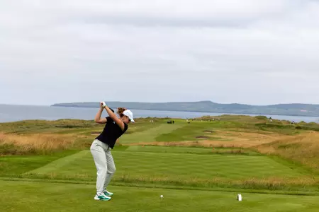 Marie Madsen swings at the Arnold Palmer Cup this past summer