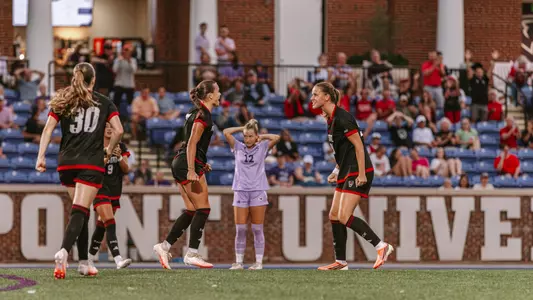 Erica Roberts and Fien Leijdekker during NC State's win at High Point