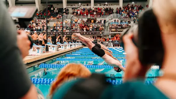 NC State Swimming & Diving Action Shot
