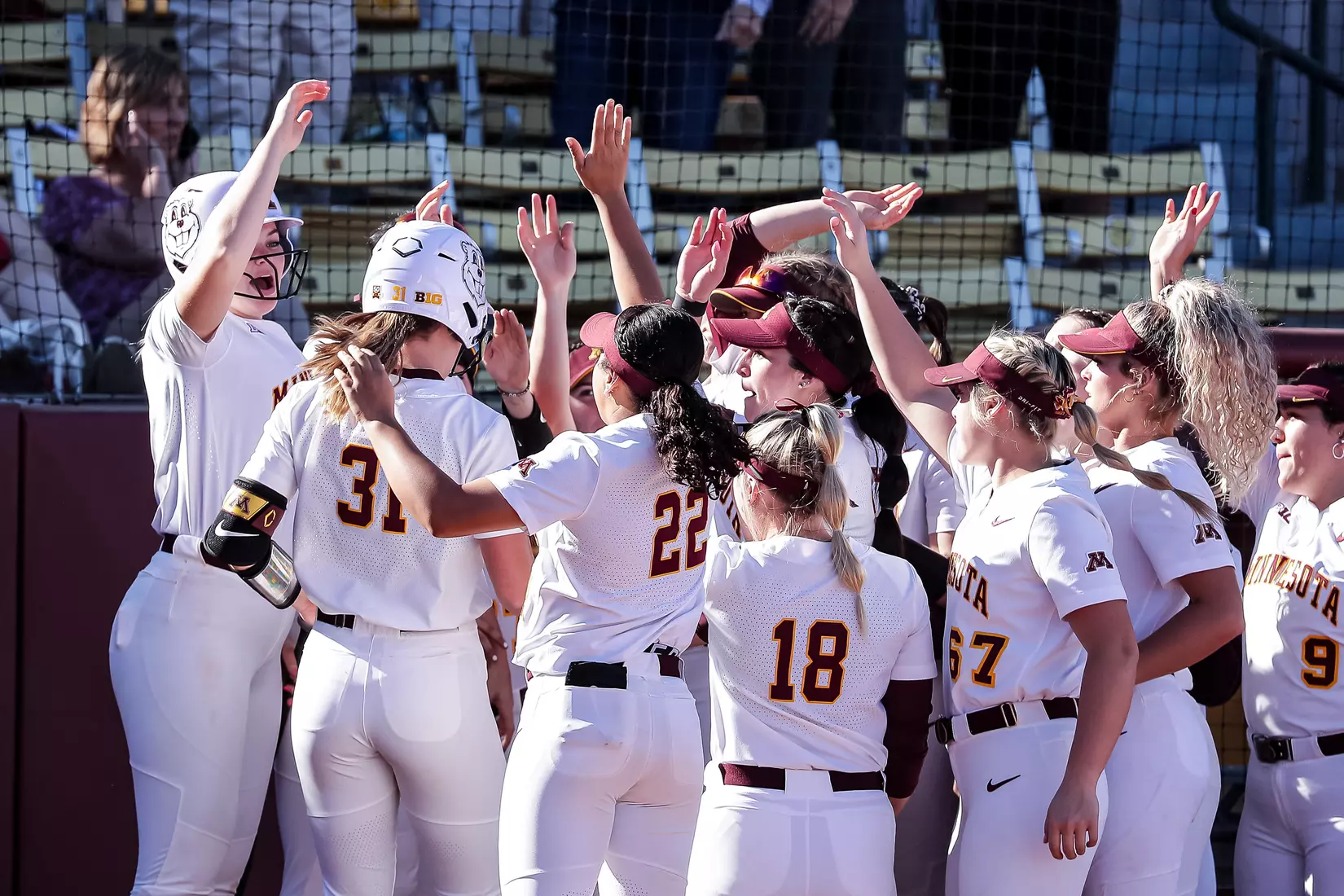 DenHartog Natalie, homerun, celebration