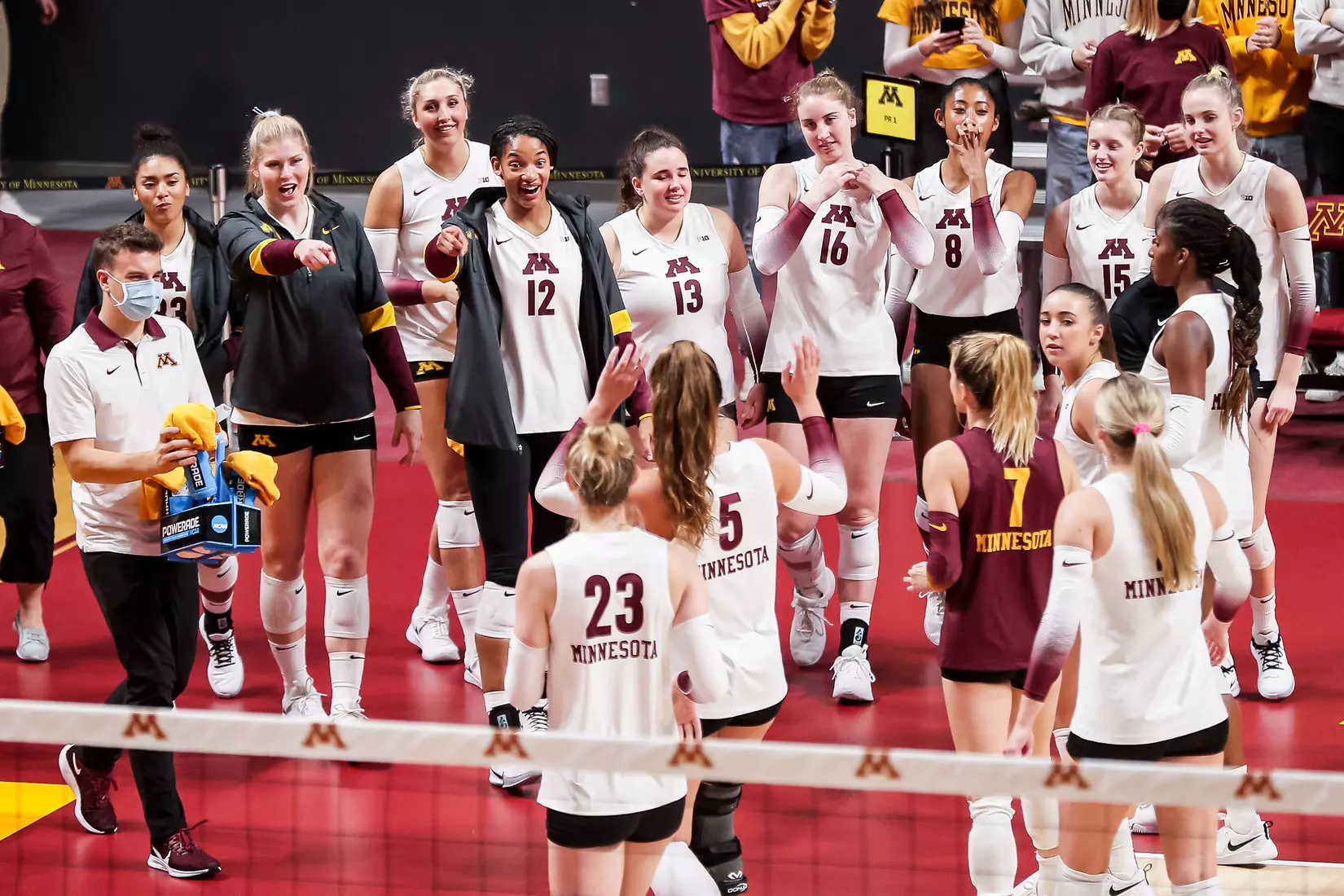 Taylor Landfair, team, celebration