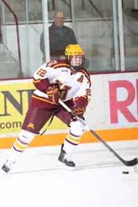 Senior Anne Schleper is a team leader, on and off the ice
