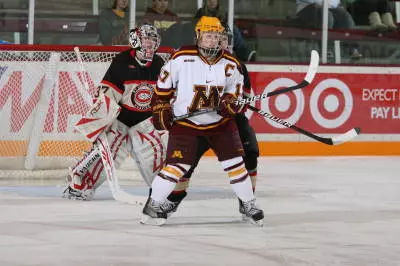 Senior Emily West had two of Minnesota's six goals tonight