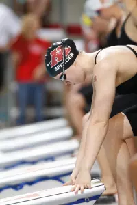 Haley Spencer won three events on the opening day of competition vs. Michigan.
