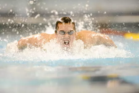 Kyler Van Swol earned his first Big Ten Swimmer of the Week award.