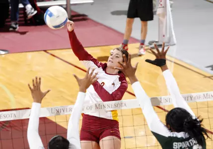 Hailey Cowles had a match-high 11 kills and 2 service aces