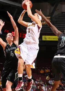 Rachel Banham scored the game-winner for the Gophers Saturday vs. Virginia Tech.