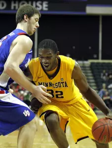 Trevor Mbakwe is leading the Gophers in scoring and rebounding.