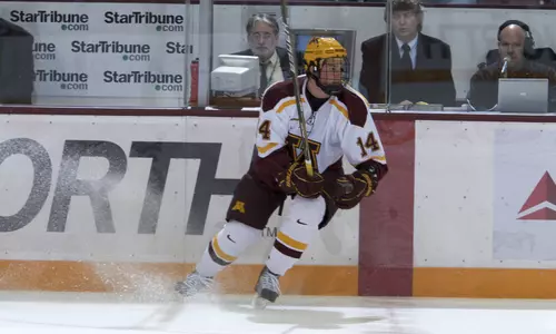Tom Serratore scored Minnesota's second goal on Friday.