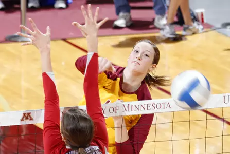 Ashley Wittman had a match-high 21 kills.