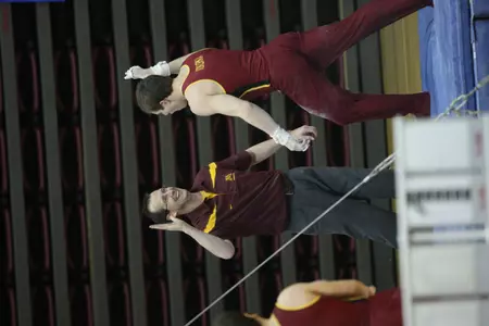 Head coach Mike Burns and the Gophers held an intrasquad meet Saturday.