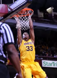 Rodney Williams Grabbed a Team-high Eight Rebounds against Central Michigan.
