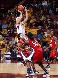 Freshman Rachel Banham led the Gophers in scoring Friday night vs. NJIT.