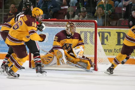Kent Patterson made 27 saves in defeat.