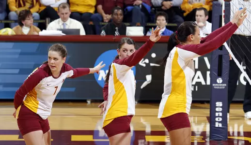 Hailey Cowles tied for a team-high with 15 kills.