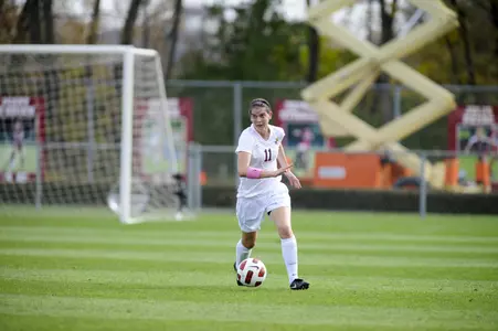 Josie Solie scored her second goal of the season and the lone Gopher goal in Sunday's match at the 38 minute mark.