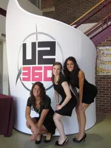 Katie was able to volunteer at the U2 concert held at TCF Bank Stadium.