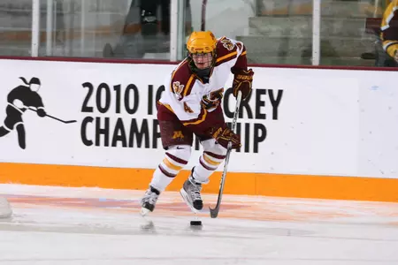 Sarah Erickson scored first in today's scrimmage, and scored in the shootout