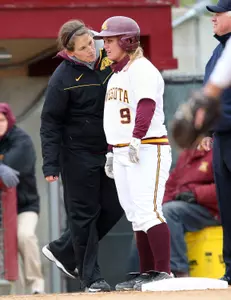 Head coach Jessica Allister beings her second year at the helm of the Minnesota softball team.