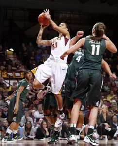 Kiara Buford scored 22 points and had five rebounds in the win vs. Michigan State Thursday night.