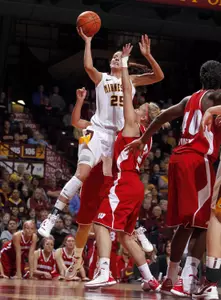 Katie Loberg scored 15 points for the Gophers Thursday night.