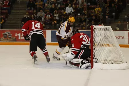 Jake Hansen scored Minnesota's first goal.