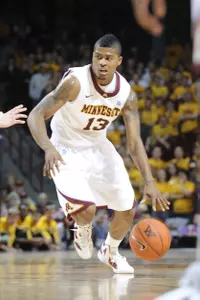 Maverick Ahanmisi finished with six points versus Iowa, but his last second bank shot to send the game to overtime narrowly missed going in.